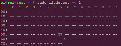 i2cdetect output