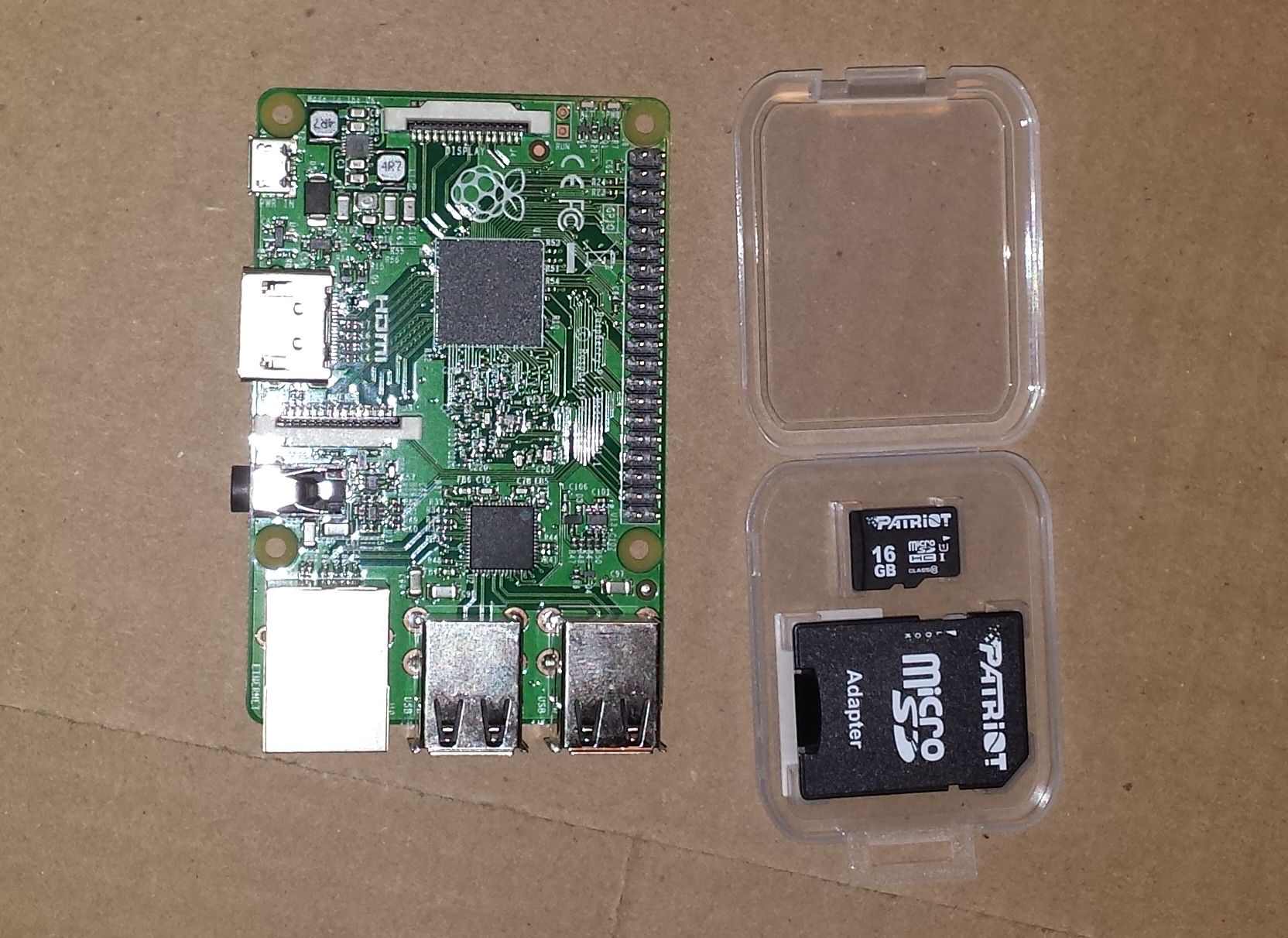 Pi and MicroSD card