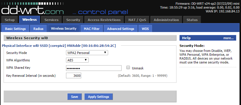 Router Basic Settings